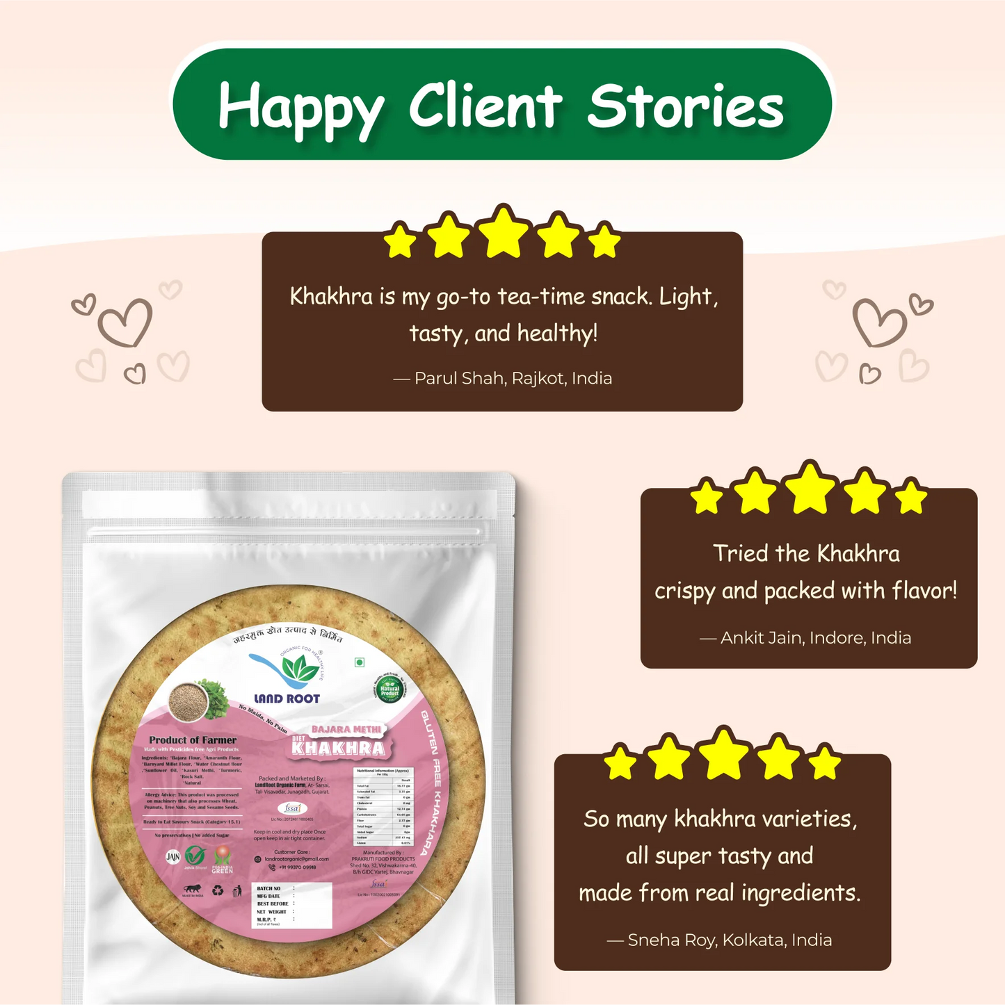 Gluten Free Bajra Methi Diet Khakhra