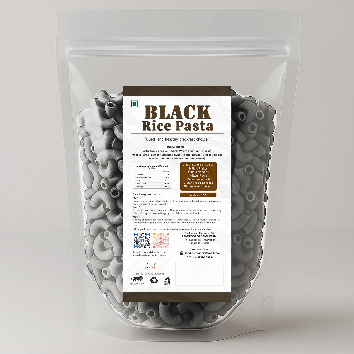 Black Rice Pasta
