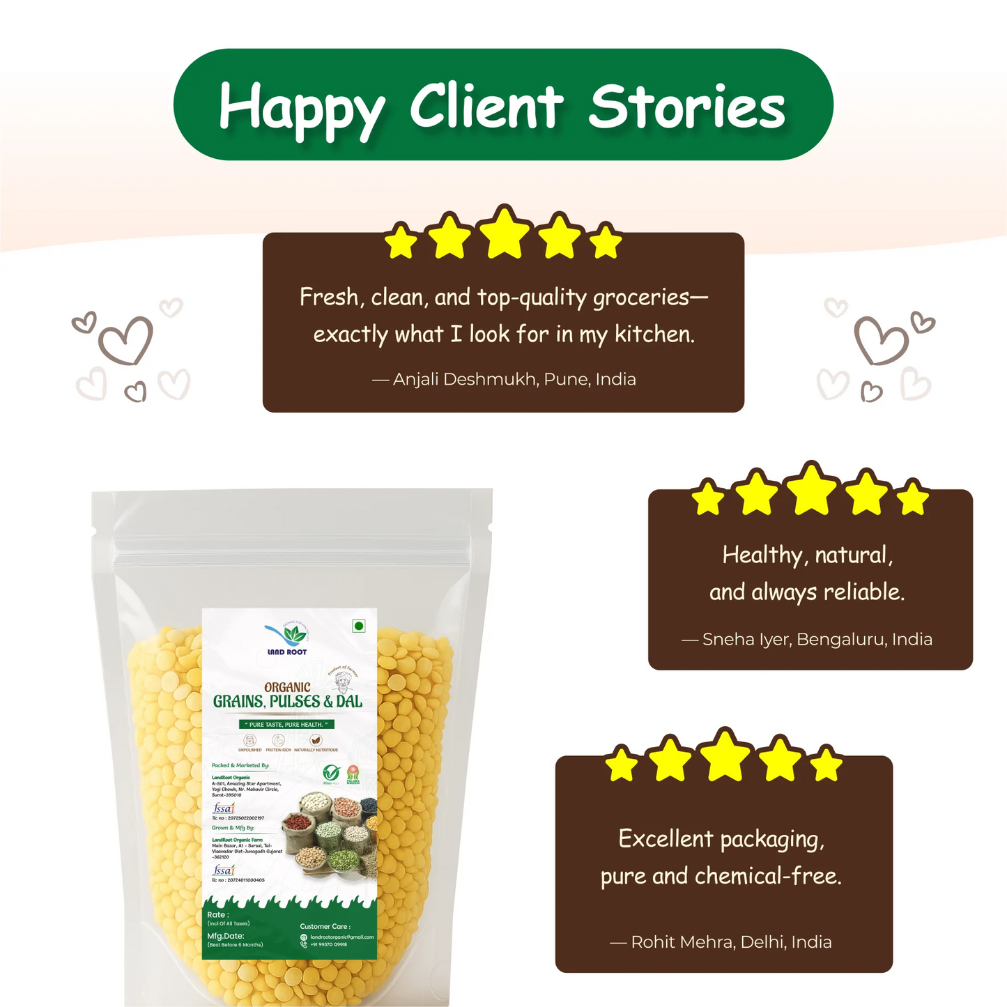Organic Chana Dal (Bengal Gram Dal)