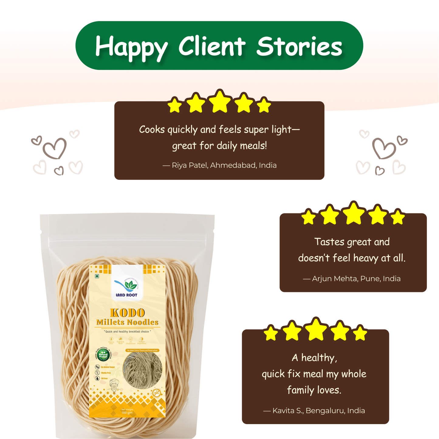 Organic Kodo Millets Noodles
