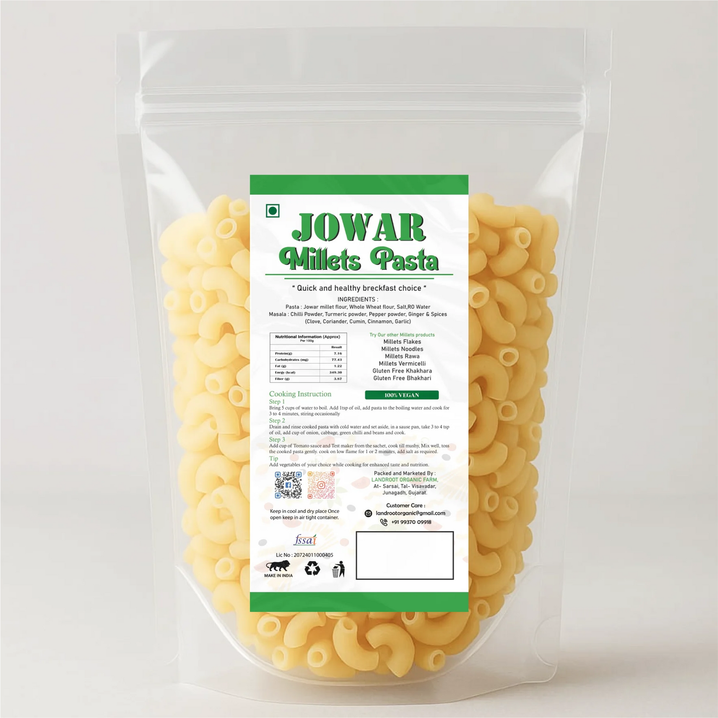 Jowar Millet Pasta