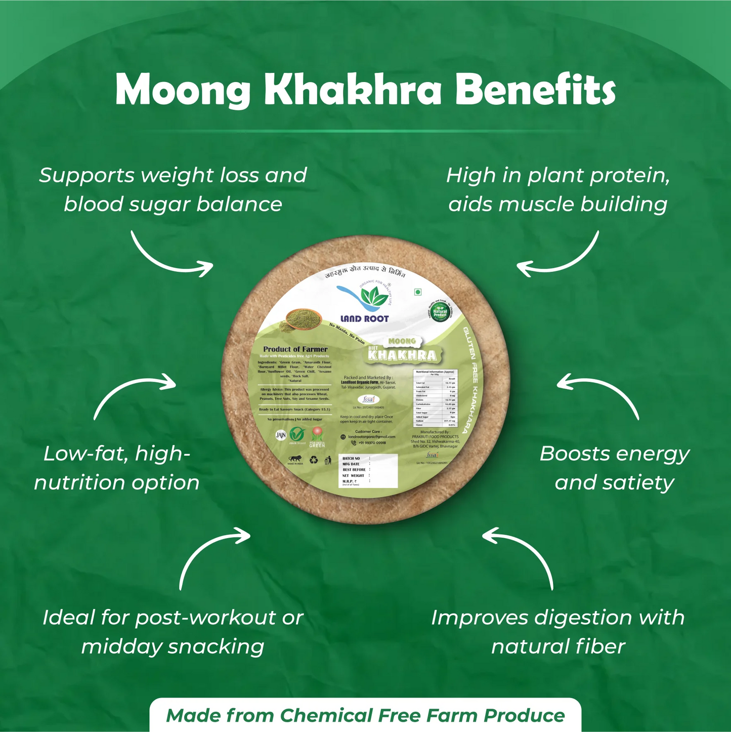 Gluten Free Moong Diet Khakhra