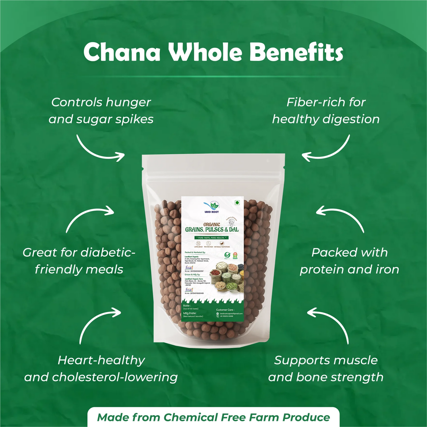 Organic Chana Whole (Bengal Gram)