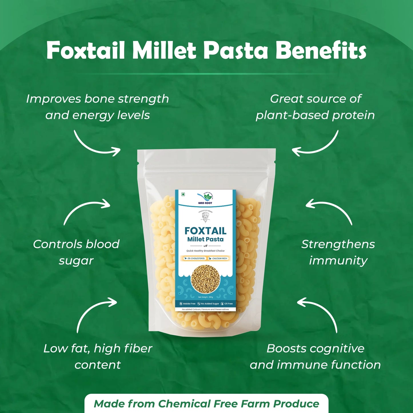 Organic Foxtail Millet Pasta
