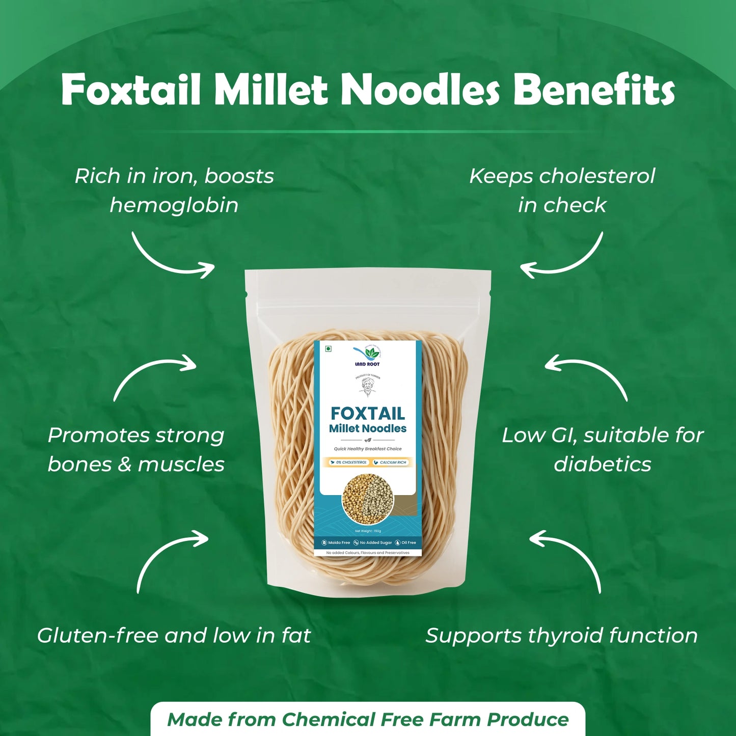 Organic Foxtail Millet Noodles