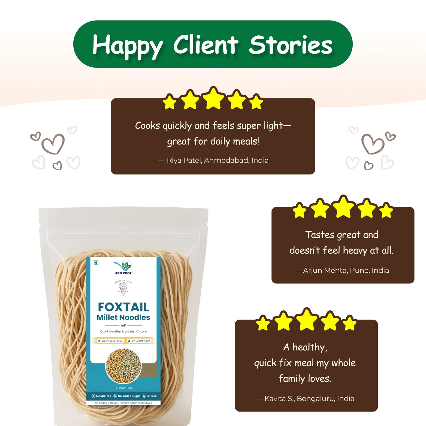 Organic Foxtail Millet Noodles