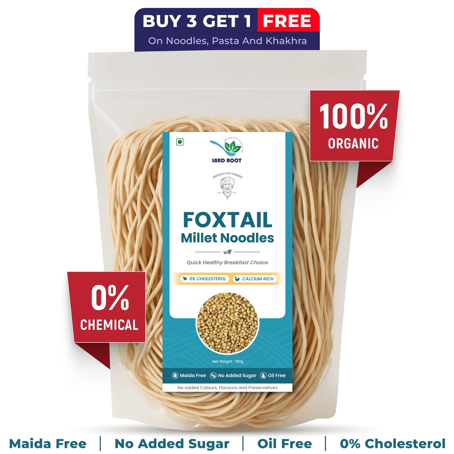 Organic Foxtail Millet Noodles