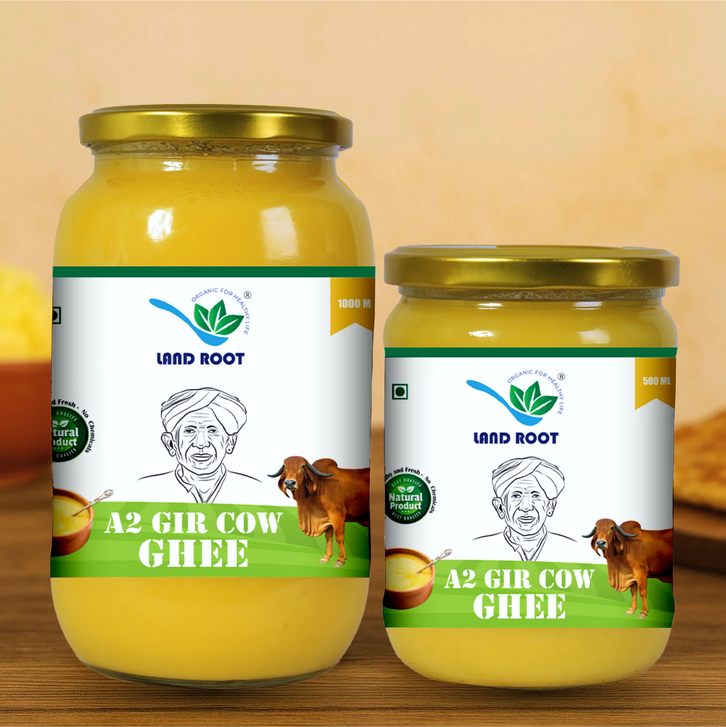 A2 Gir Cow Ghee (Vedic Bilona Method/Cultured Ghee)