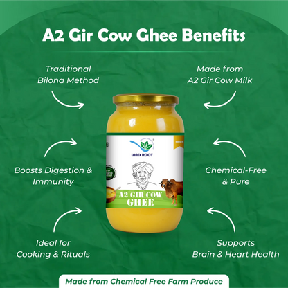 A2 Gir Cow Ghee (Vedic Bilona Method/Cultured Ghee)