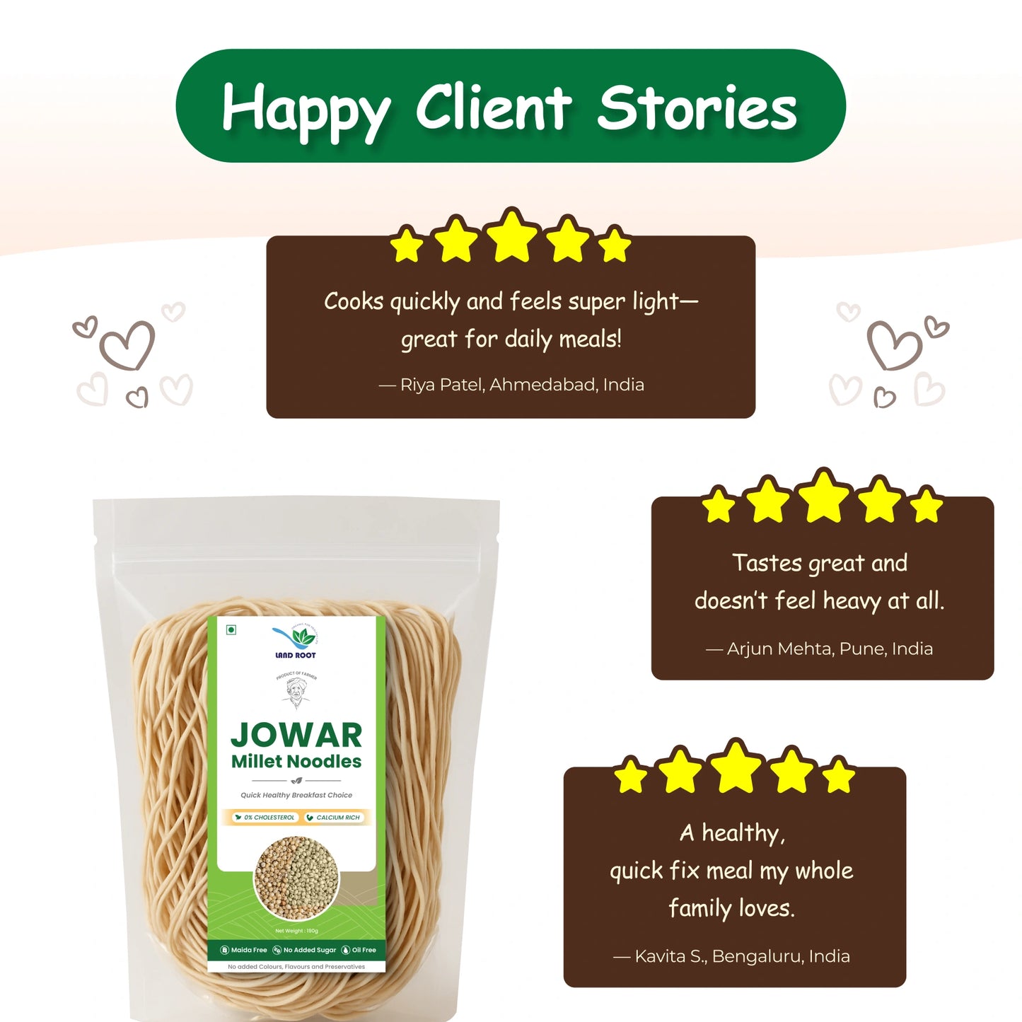 Organic Jowar Millet Noodles