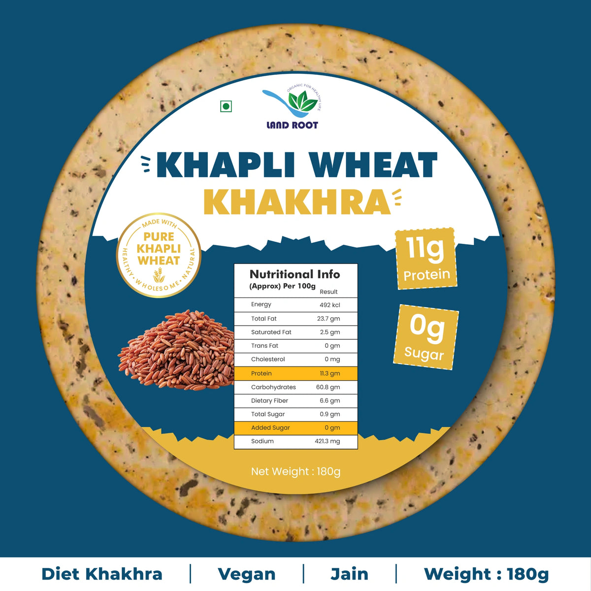 Khapli Wheat Khakhra