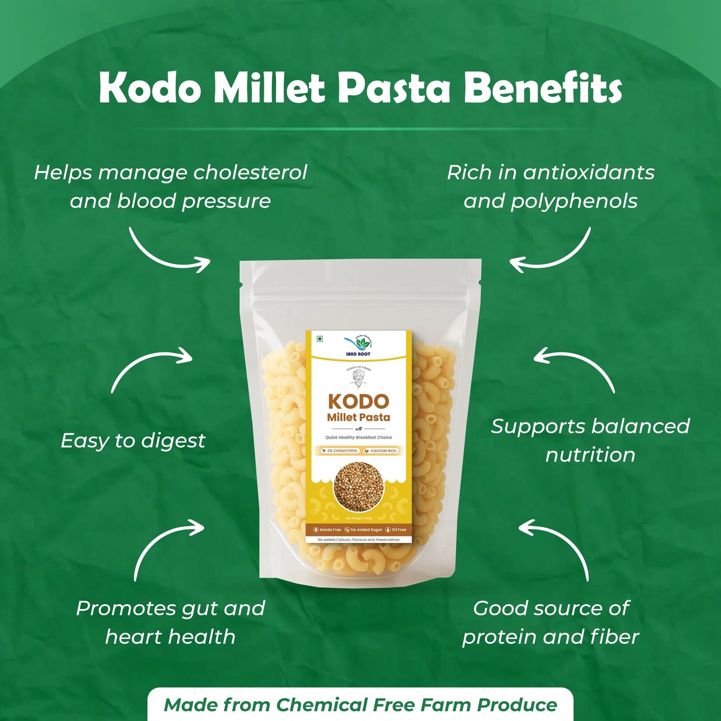 Organic Kodo Millet Pasta