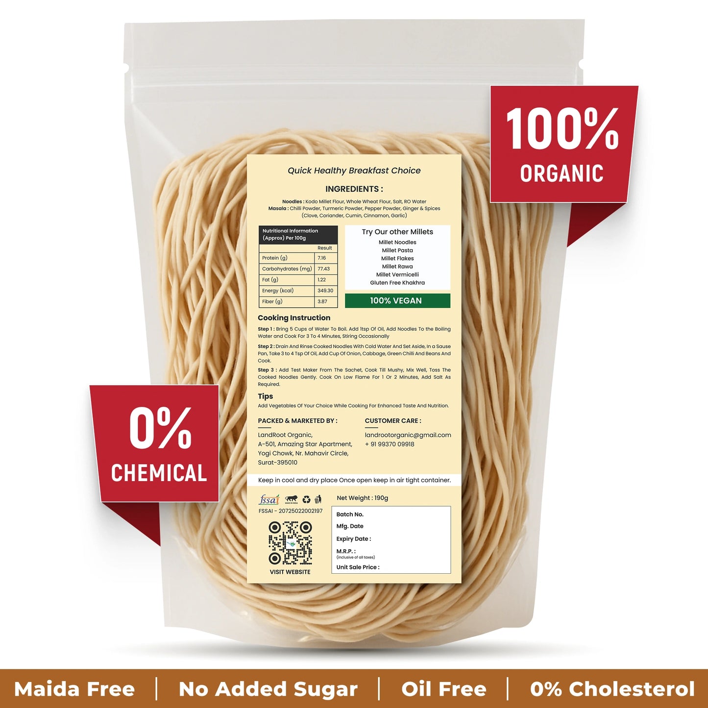 Organic Kodo Millet Noodles