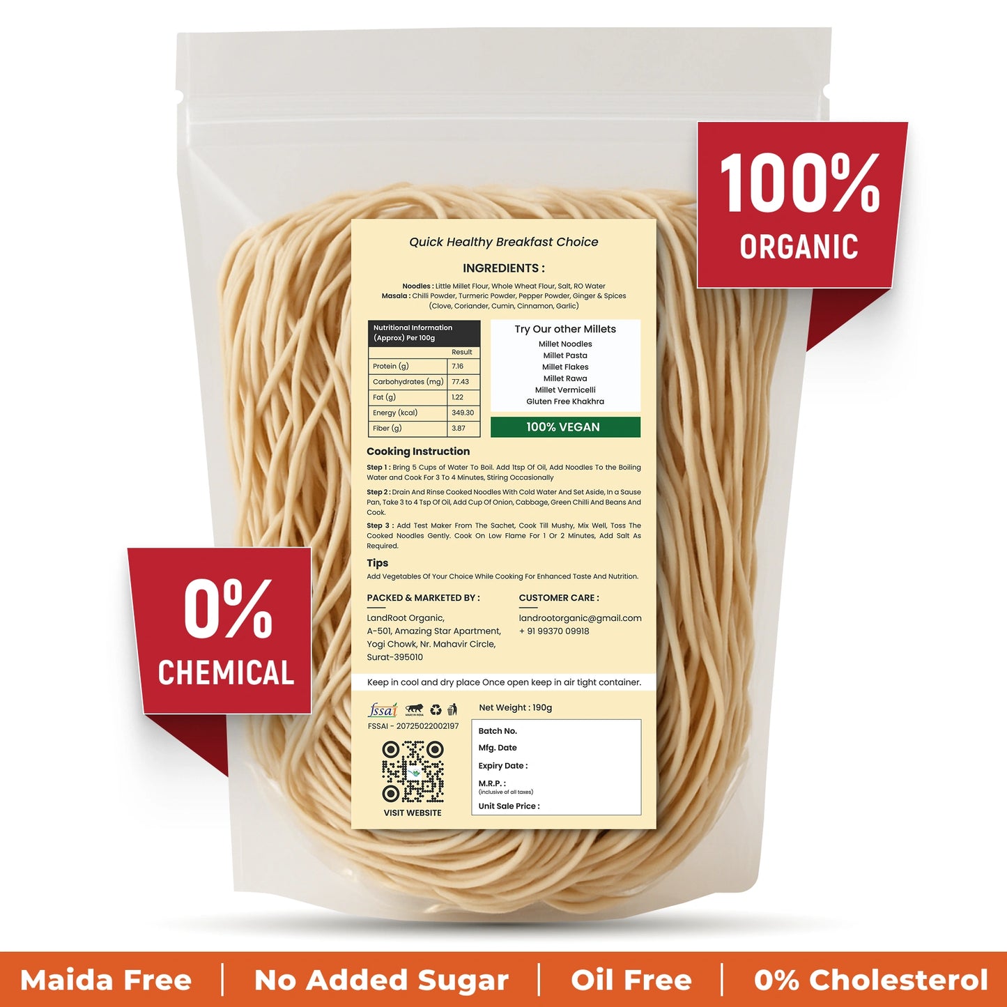 Organic Little Millet Noodles