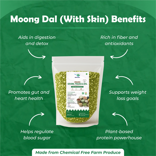 Moong Dal With Skin (Green Gram Split)