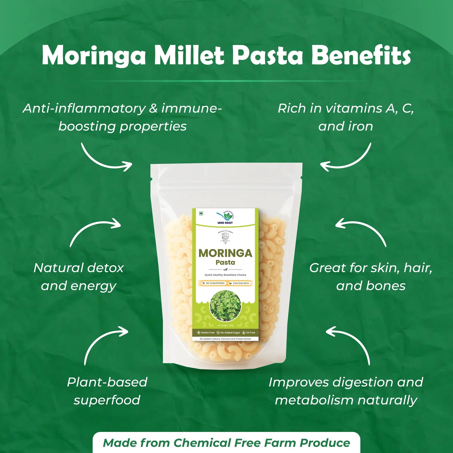 Organic Moringa Pasta