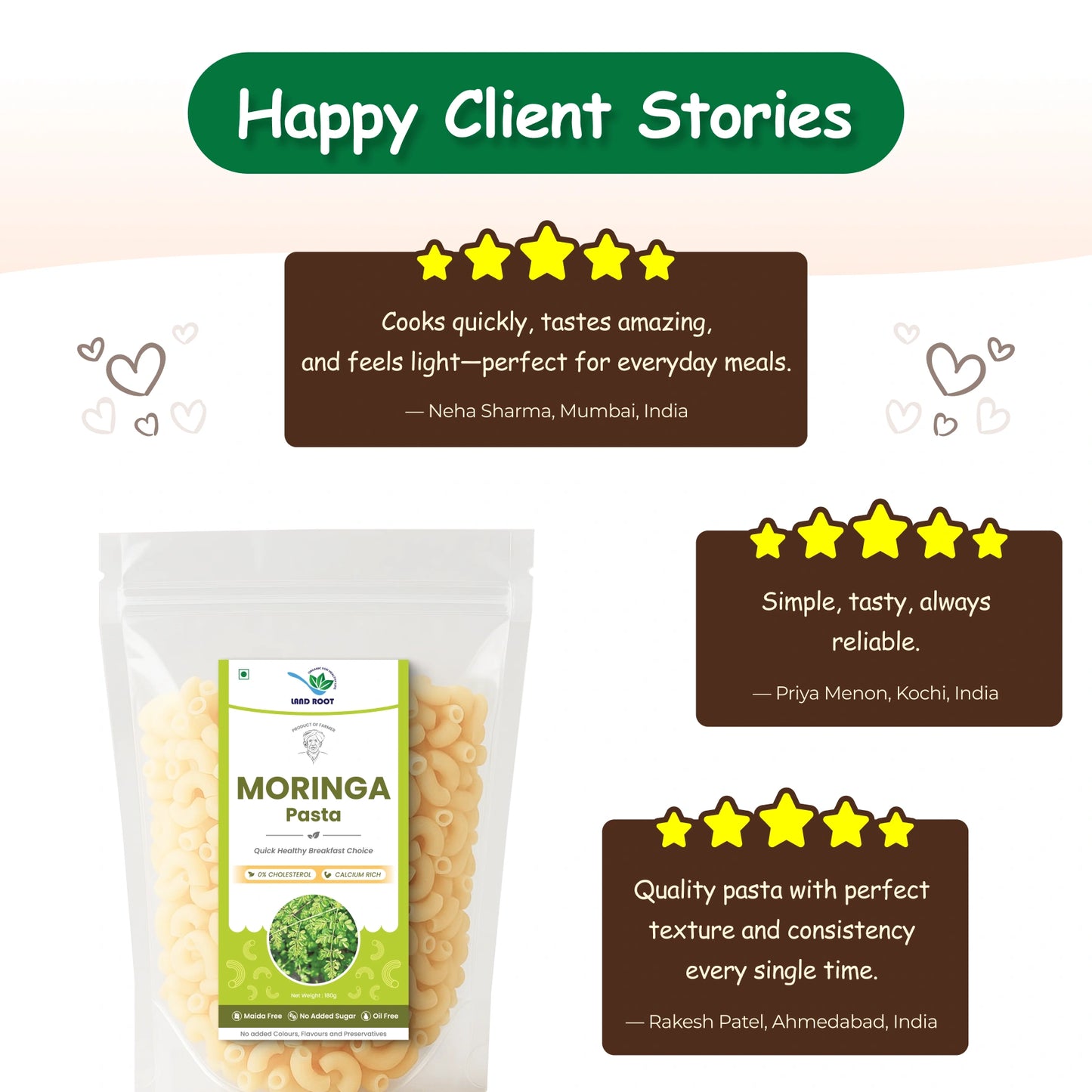 Organic Moringa Pasta