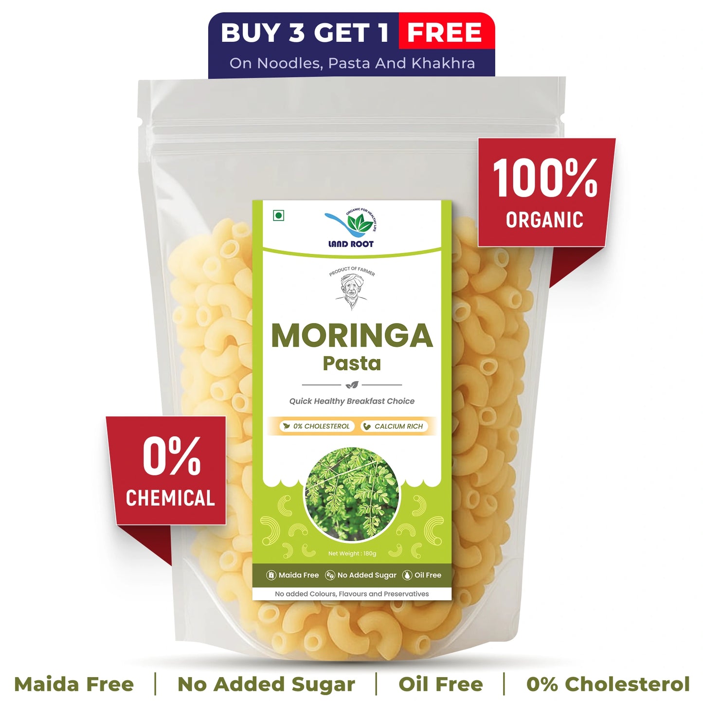 Organic Moringa Pasta