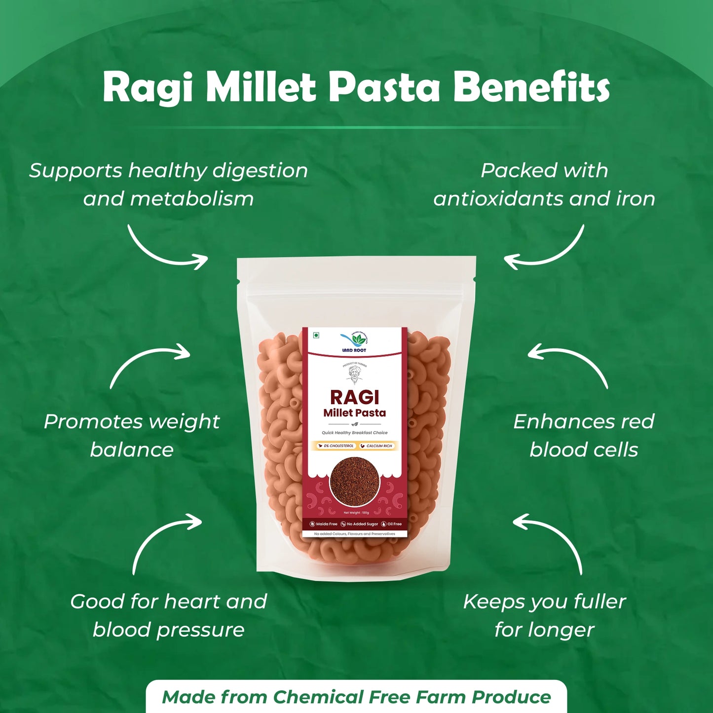 Organic Ragi Millet Pasta