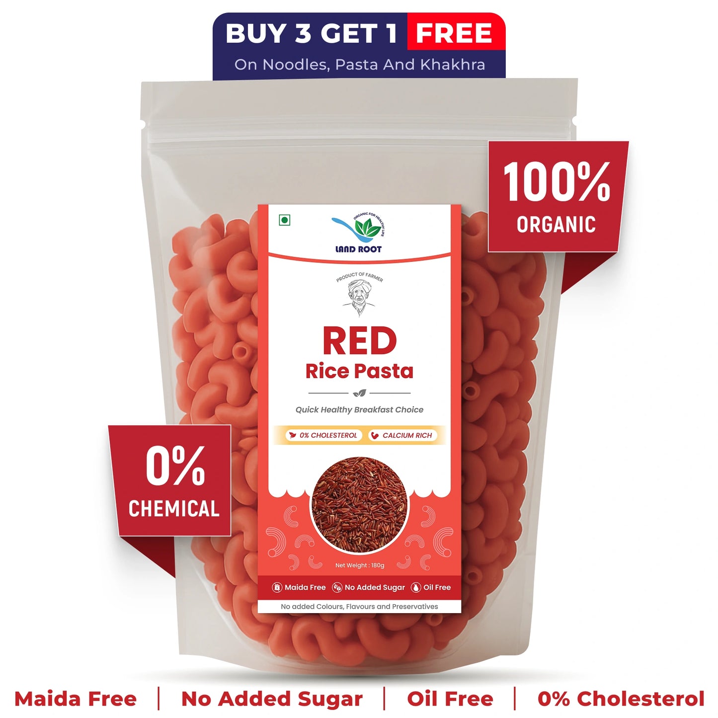 Organic Red Rice Pasta