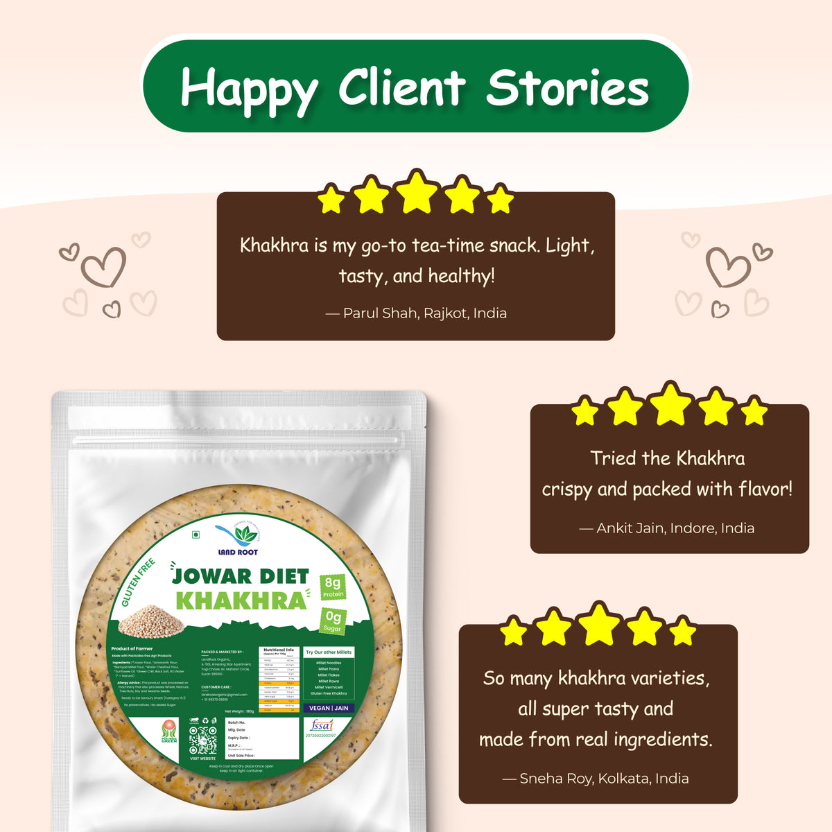 Jowar Diet Khakhra - Gluten Free