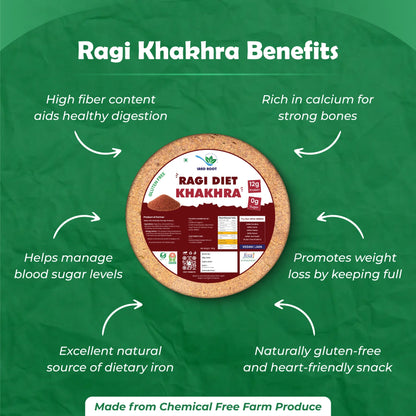 Organic Gluten Free Ragi Diet Khakhra
